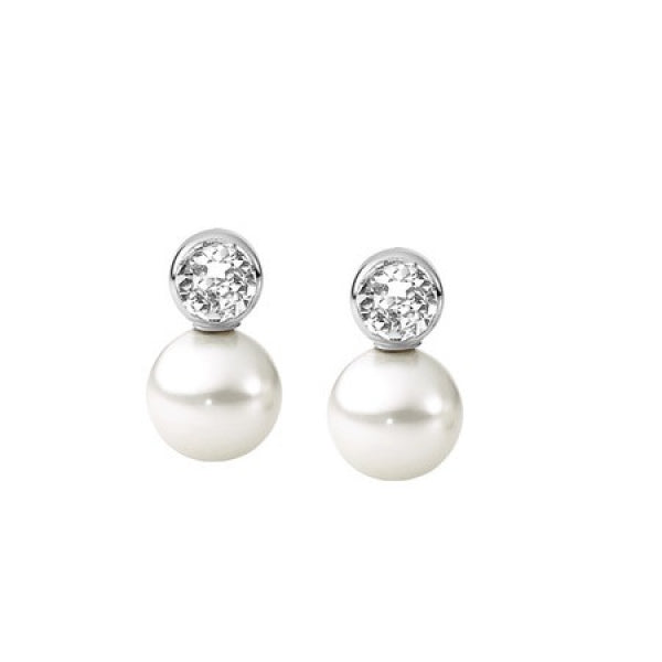 Stud earrings 237 White Pearl