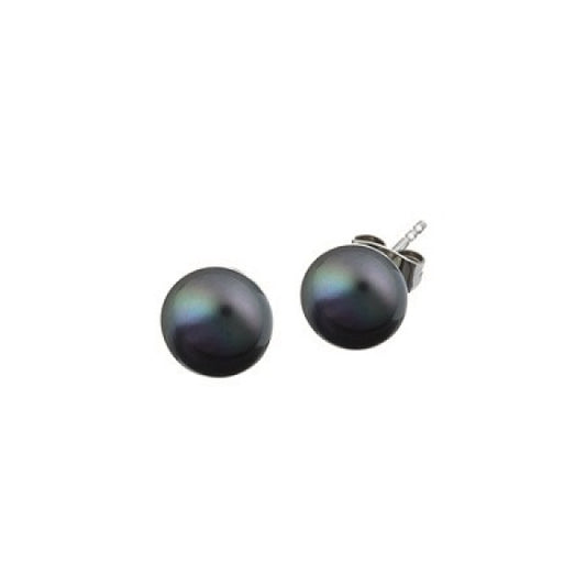 Stud earrings 244 Gray Pearl