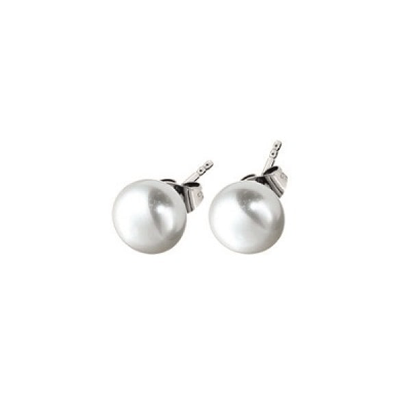 Stud earrings 243 White Pearl