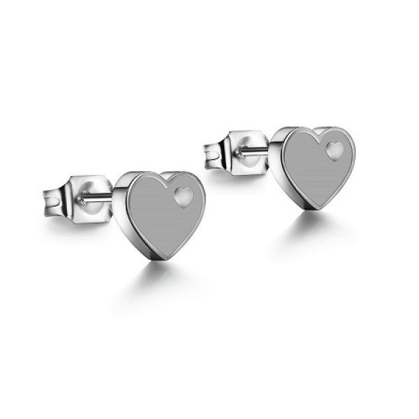 Heart stud earrings 245