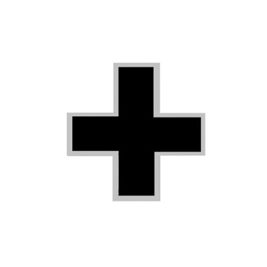 Ciondolo Croce Nera 336